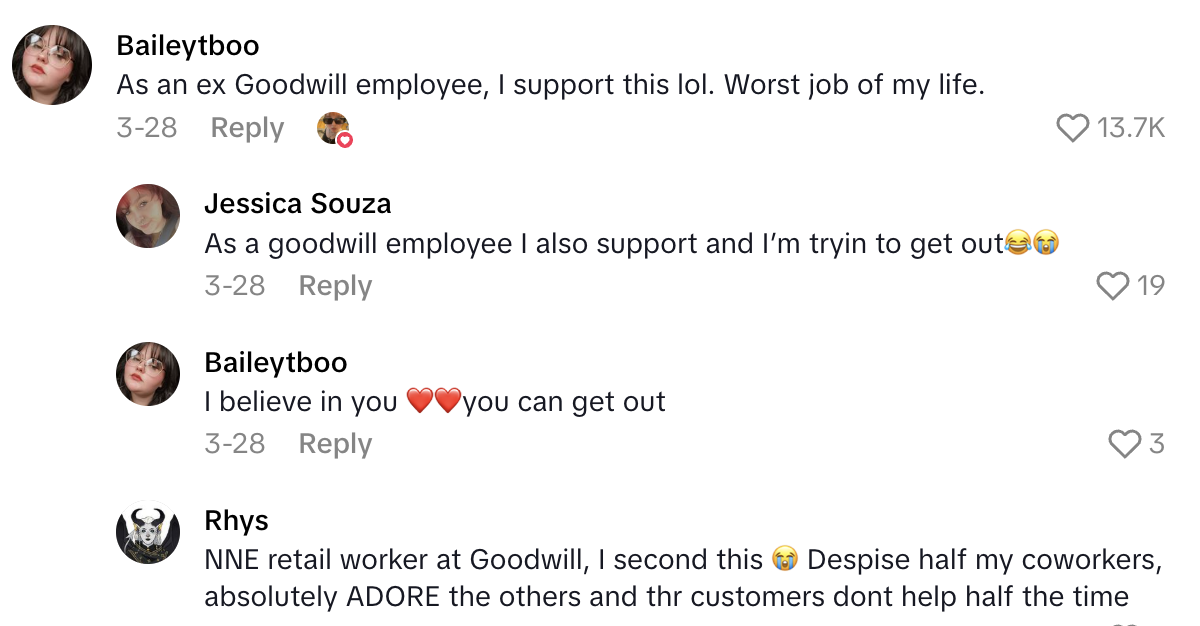 Screenshot 2025 06 29 at 2.42.42 PM A Shopper Didnt Want To Pay $15 For Jeans At A Goodwill Store, So She Took The Tag Off